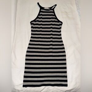 Striped Black and White Dress